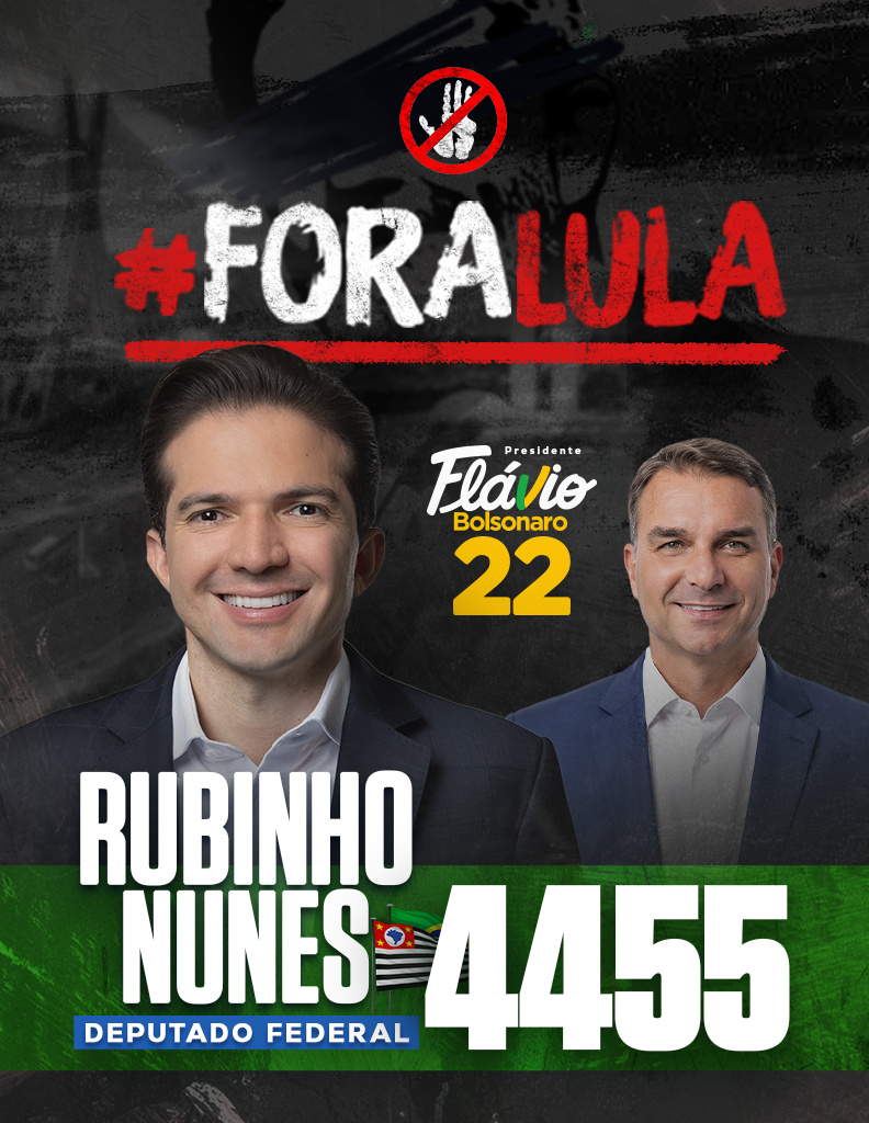 Rubinho Nunes 4455 e Flávio Bolsonaro 22
